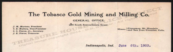 LETTERHEAD/LETTERHEAD_TOBASCO_GOLD_MINING_AND_MILLING_COMPANY_INDIANAPOLIS_INDIANA_1903_6_6_DSW_327_400_CROP_EMBOSS.jpg