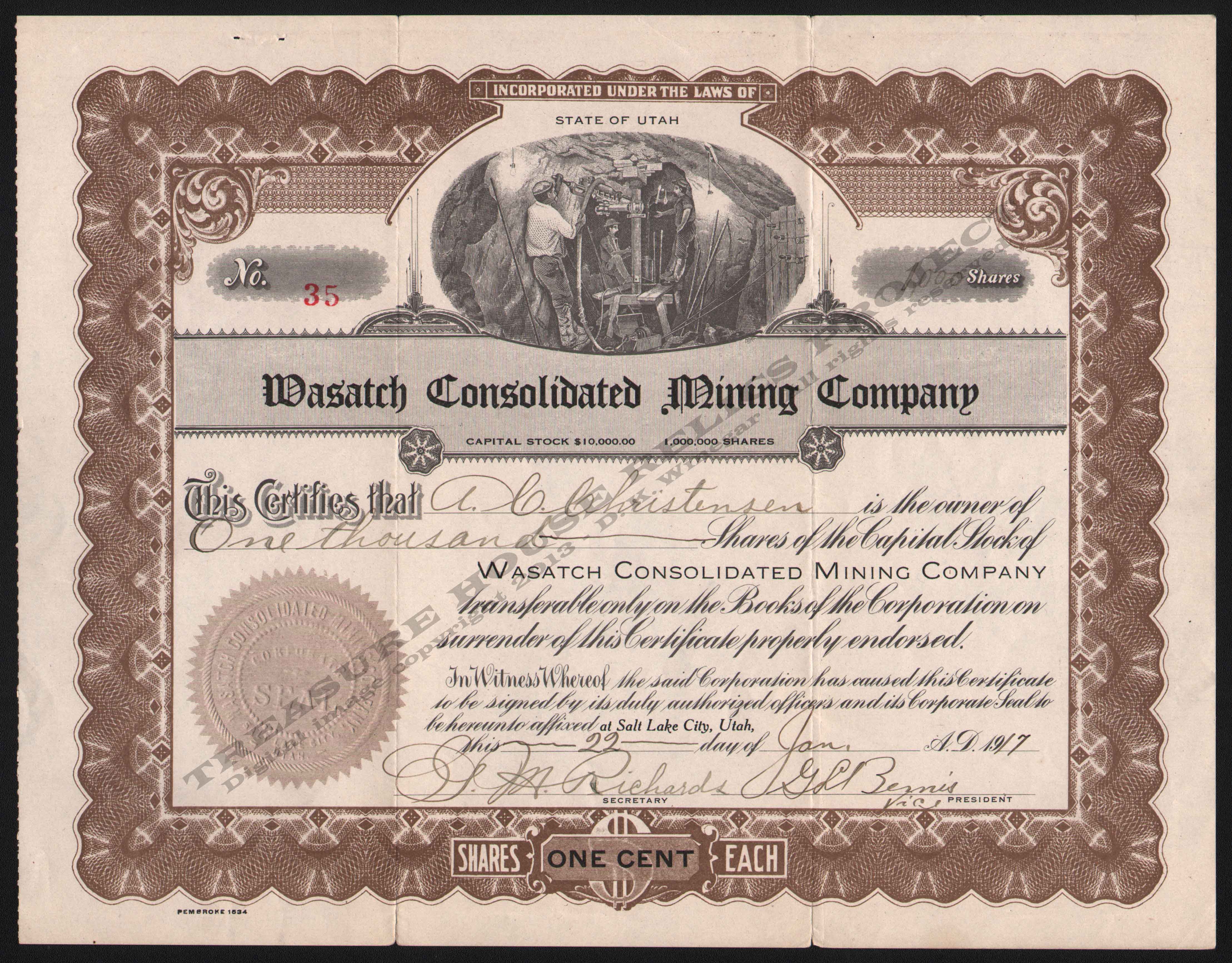 LETTERHEAD/STOCK_WASATCH_CONSOLIDATED_MINING_COMPANY_35_1917_DSW_400_CROP_EMBOSS.jpg